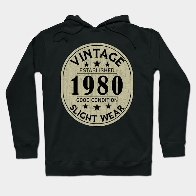 1980 Vintage - Good Condition Slight Wear Hoodie by Stacy Peters Art